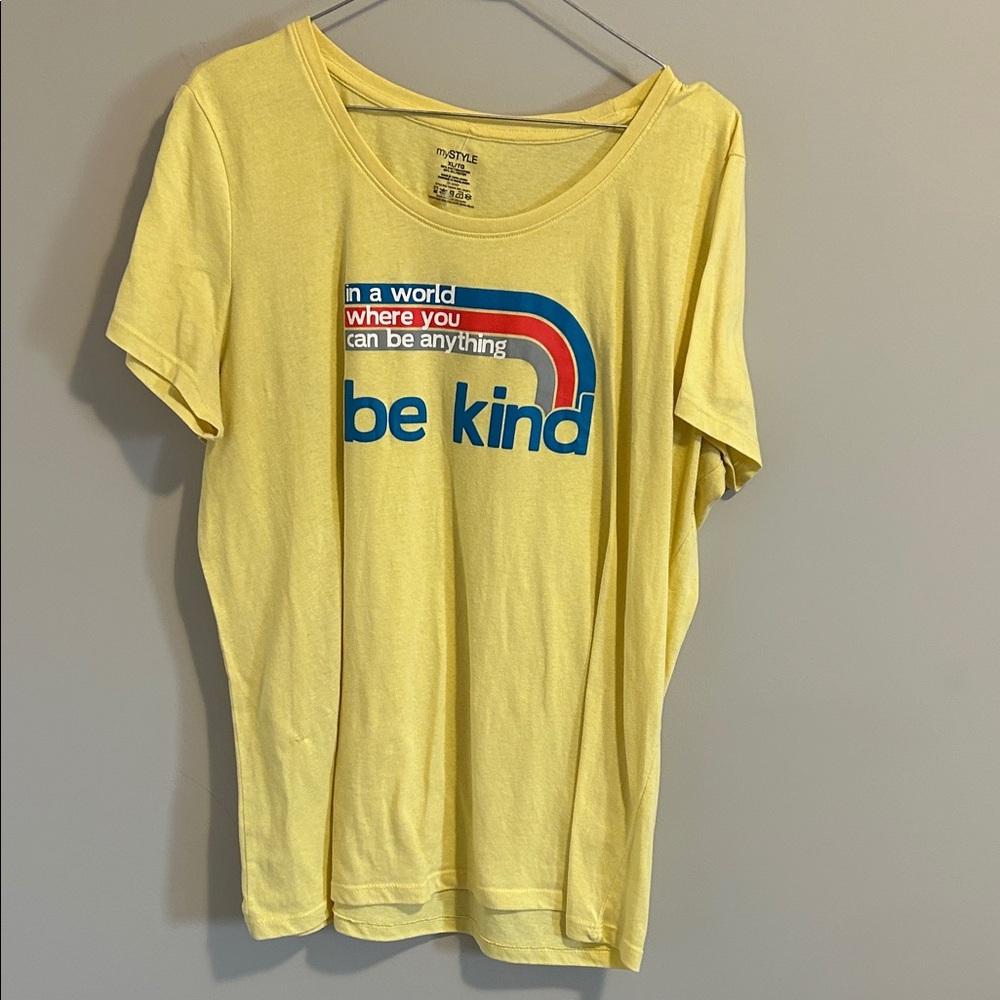 Yellow 'Be Kind' T-Shirt
